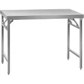 Royal Catering Edelstahl-Arbeitstisch - ECO - 60 x 120 cm - 210 kg - klappbar - RCAT-120/60KE