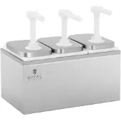 Royal Catering Expondo Saucenspender - 3 Pumpen - 3 x 2 L