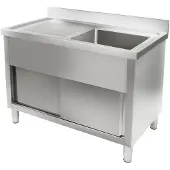 Royal Catering Edelstahl-Poolbecken für Küche 120cm breit