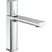 Schutte Waschtischarmatur NEW YORK, Wasserhahn Bad mit Pop Up Abflussstopfen in Chrom