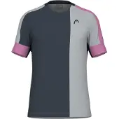 Head Tennisshirt Play Tech Herren Cyclame Grey-L
