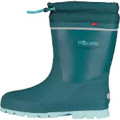 TROLLKIDS Kids Isfjord Thermo Winter Rubber Boot XT Jungen Winterstiefel Türkis 578-332 Grösse 35