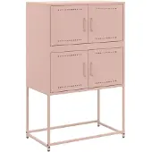vidaXL Sideboard Rosa 68,5x38,5x107 cm Stahl