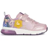 Geox Sportliche Schnürschuhe J SPACECLUB G.A - PR TE PE.GBK Mädchen 31373337393134 Rosa 34 EU