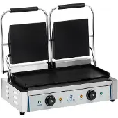 Royal Catering Doppelseitiger glatter Kontaktgrill 3600W 230V