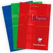 Clairefontaine Schreibblock 80 Blatt, A7, 5 mm kariert, assortiert