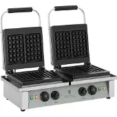 Royal Catering Waffeleisen - 2 x 2.000 Watt - rechteckig RCWM-4000-E