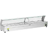 Usorteret Warmwasserbereiter mit Hahn und Glasabdeckung 2200W 30L + 5x GN1/2 Behälter