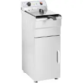 Royal Catering Freistehende elektrische Fritteuse auf einem Schrank 400 V 10 l