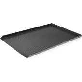 Hendi Blech Aluminium 600x400 mm gelocht mit 3 Aufkantungen