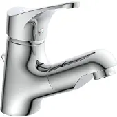 Schutte ATTICA Waschtischarmatur mit herausziehbarer Brause ATTICA, Wasserhahn Bad Chrom