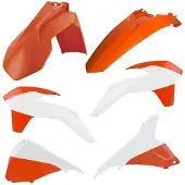 Cemoto Plastik Kit ORANGE/WEISS SX/F