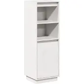 vidaXL Highboard Weiß 37x34x110 cm Massivholz Kiefer