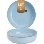Palmer Schaal Antigo 15 cm 47 cl Hellblau Porzellan 2 Stück