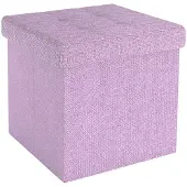 Intirilife Sitzhocker 30x30x30 cm in LOTUS ROSA