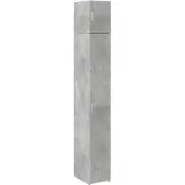 vidaXL Hochschrank Schmal Betongrau 30x42,5x225 cm Holzwerkstoff