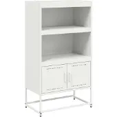 vidaXL Highboard Weiß 68,5x38,5x123,5 cm Stahl