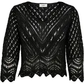 JDY Strickpullover "JDYNEW SUN 3/4 CROPPED PULLOVER KNT NOOS"