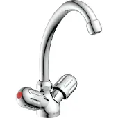 Schutte Küchenarmatur PERUZZI, Niederdruck Armatur Küche, schwenkbarer Wasserhahn Küche, Mischbatterie Küche