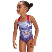 Speedo Learn To Swim Printed Racerback Badeanzug