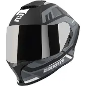 Bogotto Phantom Codex Schwarz Grau Weiß Fiberglass Integralhelm Größe XL