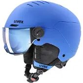 Uvex Skihelm Junior Rocket Visor Mat Blue-55 - 58 cm