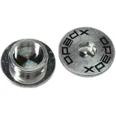 Xpedo Satz Pedalachsenkappen aus Aluminium Face Off
