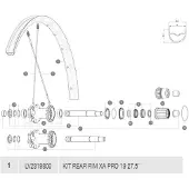 Mavic Xa Pro 19 Hinterradfelge