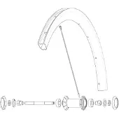 Mavic Kit 2 Front/rear Cosmic Pro Carbon Ust Speichen