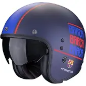 Scorpion Belfast Evo Fc Barcelona Jethelm unisex Fiberglas mehrfarbig matt, XL