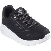 SKECHERS Uno Lite Black Knit/ White Größe EU 38