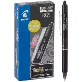 Pilot Tintenroller FiXion Clicker, radierbar, schwarz, 12 Stück