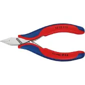 Knipex Elektronikseitenschneider L.115mm Form 4 Facette ja,kl.2K-Hülle