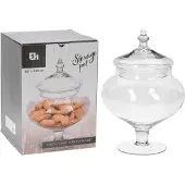 Eh Excellent Houseware Eleganter Glasbehälter - Praktisch und dekorativ - Stabil mit Deckel
