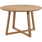 Molecule Malika Esstisch Ø120 cm Nachbildung Eiche.