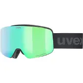 Uvex Skibrille Pwdr FM Black Matt Green