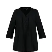 Ulla Popken Tunika in schwarz | Gr.: 58-60