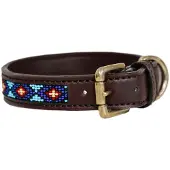 Kentucky Dogwear handgemachtes Halsband Pearls, Größe:XL, Farbe:blue