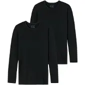 Schiesser Longsleeve 95/5 Originals in Schwarz | Gr.: L