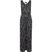 LASCANA Overall mit Blätterdruck und Bindeband im Rücken, sommerlicher Jumpsuit
