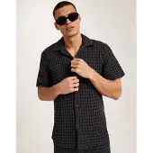 OAS Hemd Nearly Herren Black Cuba Waffle Shirt-XL