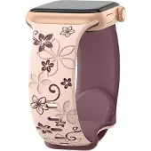 Cover-Discount Apple Watch 42/41/40mm - Silikon Ersatzband Floral