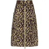 Alpha industries Ma-1 Midi Skirt Camo Olive Leo Camo Größe: L | Midiröcke Outlet | Damen | Grün