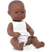 Miniland Babypuppe Afrikanisches Mädchen 32cm