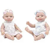 Rosa Toys Rosa Und Blaue Zwillingskleider Puppe 28 Cm Durchsichtig Durchsichtig One Size