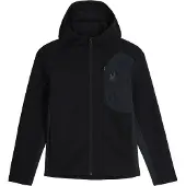 Spyder - Fleecejacke mit Kapuze - Bandit Hooded Jacket Black für Herren - Größe M - schwarz