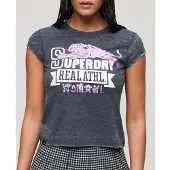 Superdry Varsity Burnout Cap Kurzarm-t-shirt