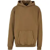 Urban Classics lässiger Herren Hoodie Rippbündchen Kapuze 360 g/m² mit Baumwolle Khaki