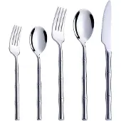 OEM Roestvrijstahl, 5-teiliges Besteckset, Silber, Besteckset für den Tisch