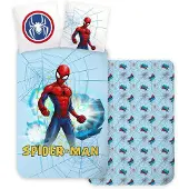 Spiderman Light Blue Kinderbettwäsche 100×135 cm, 40×60cm